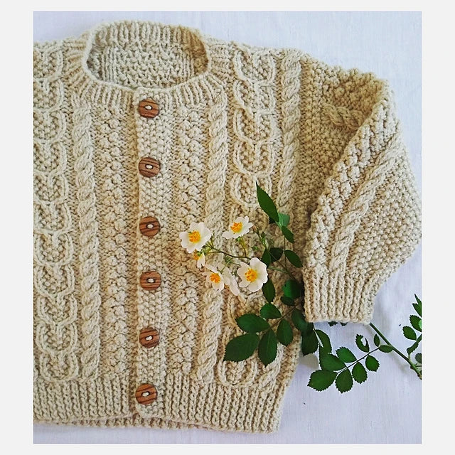 Child’s Aran Sweaters from Yankee Knitter