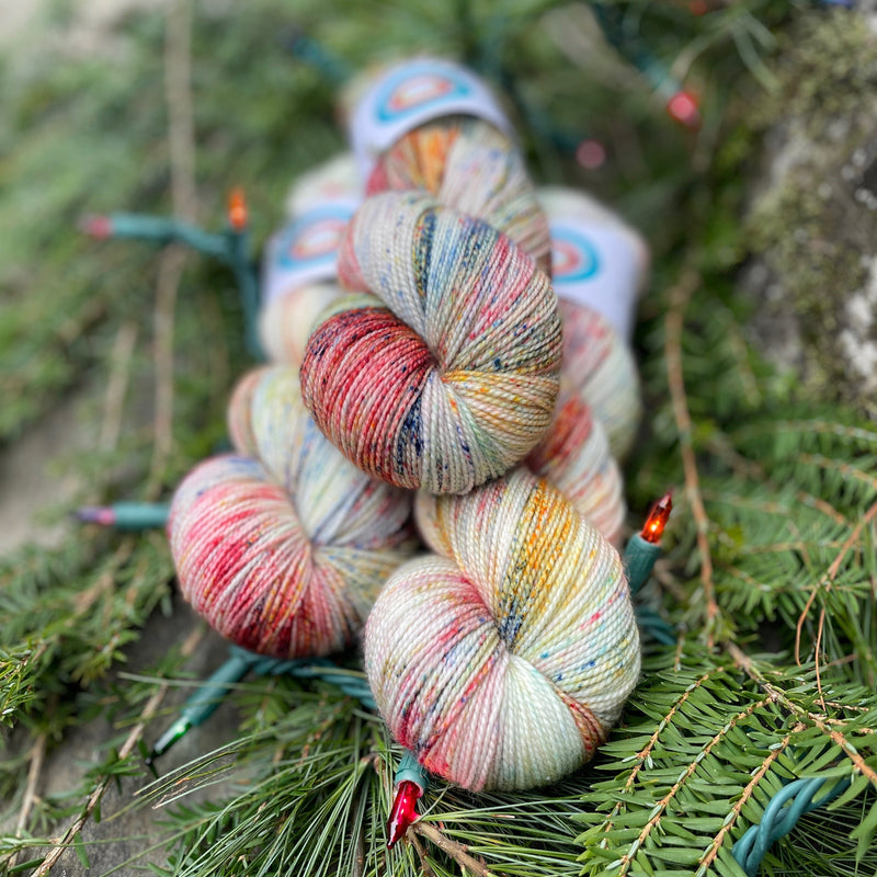 2025 Limited Edition Holiday Yarn by ontheround - Rainbow Twinkle *
