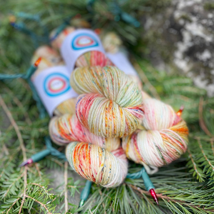 2025 Limited Edition Holiday Yarn by ontheround - Rainbow Twinkle *