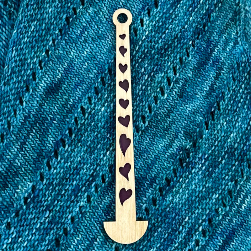 Extra Long Mini Minder Stick - Lemonwood Knitting Tool