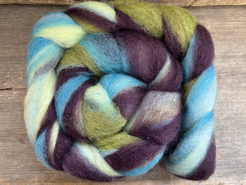 Stacey's Spinning Haven - Maine Romney Wool Roving - Hand Dyed