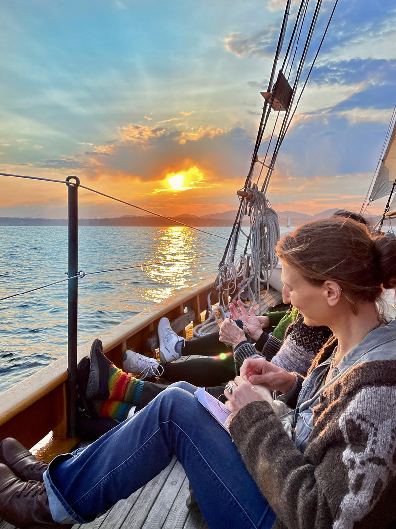 Sonnenuntergangssegeln auf dem Schoner Olad am 29. August 2023