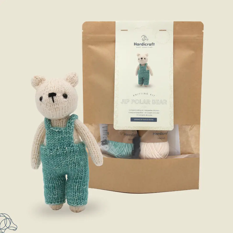 Knitting Kit - Jip Polar Bear