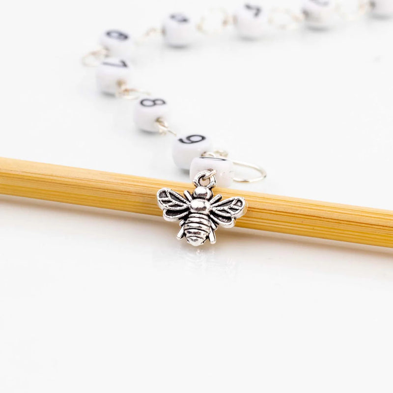 Little Silver Bee - Knitting Row Counter by Twice Sheared Sheep