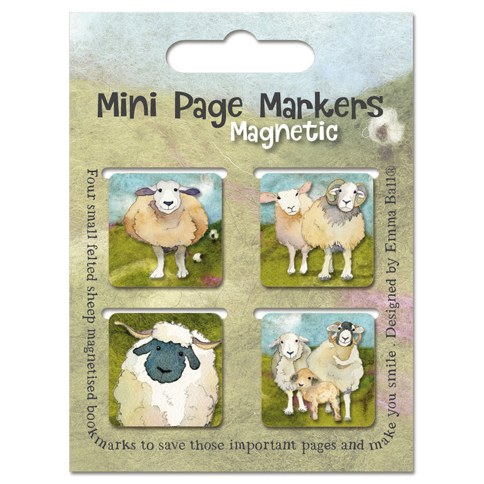 Mini Magnetic Page Markers by Emma Ball