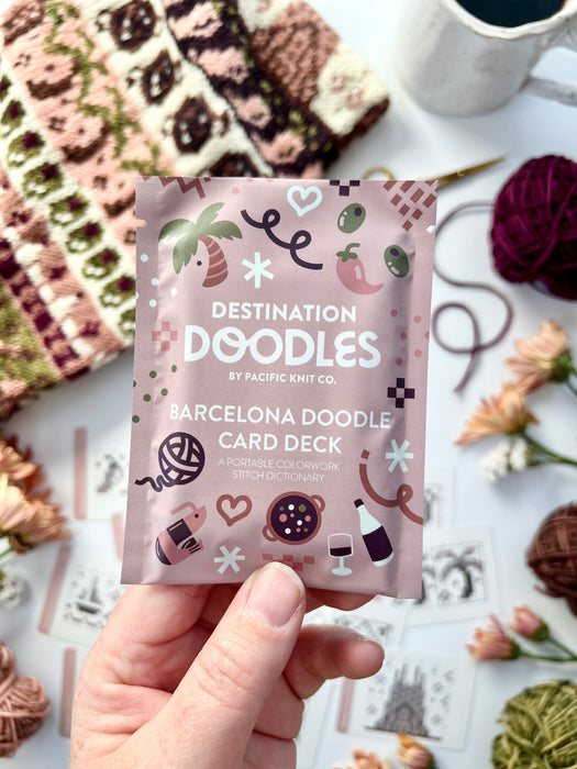 Destination Doodle Card Deck - Barcelona (foil pack)