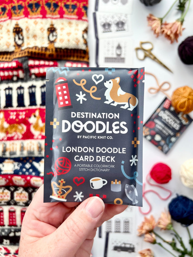 Destination Doodle Card Deck - London (foil pack)