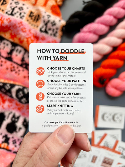 Autumn Doodle Card Deck by PACIFIC KNIT CO