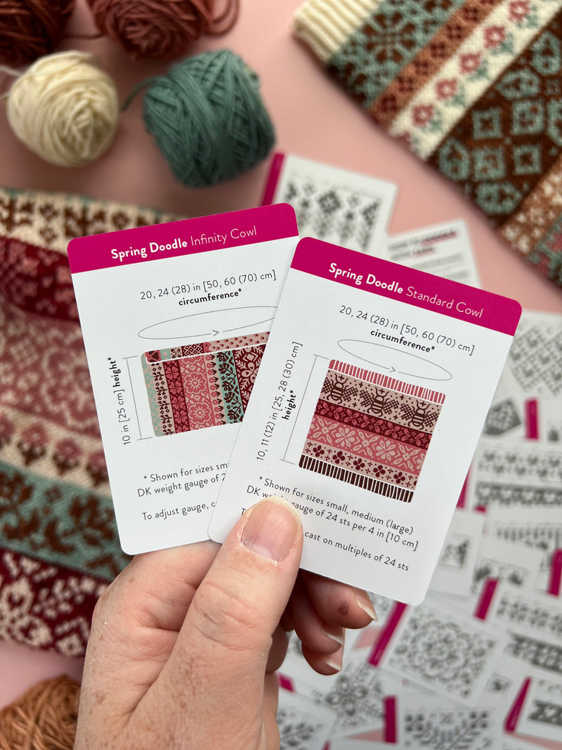 Spring Doodle Card Deck by PACIFIC KNIT CO