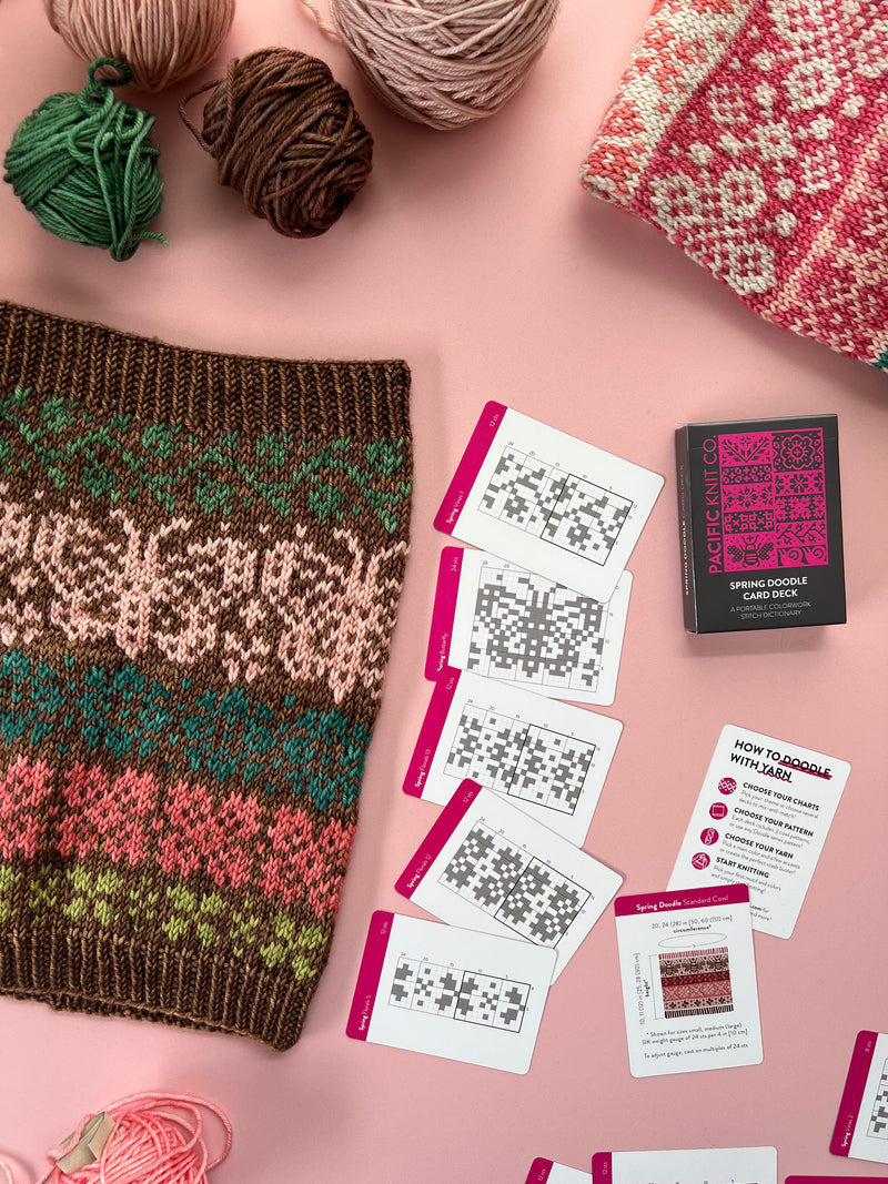 Spring Doodle Card Deck by PACIFIC KNIT CO