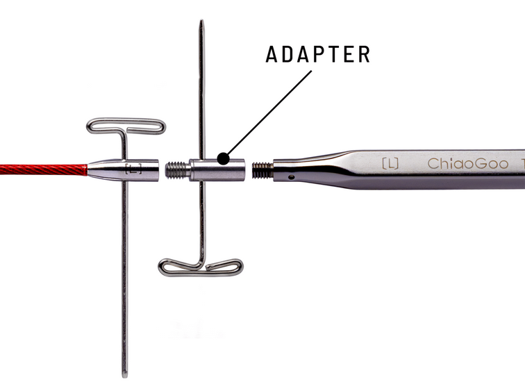 ChiaoGoo udskiftelig adapter [S] Tip til minikabel (2 stk)