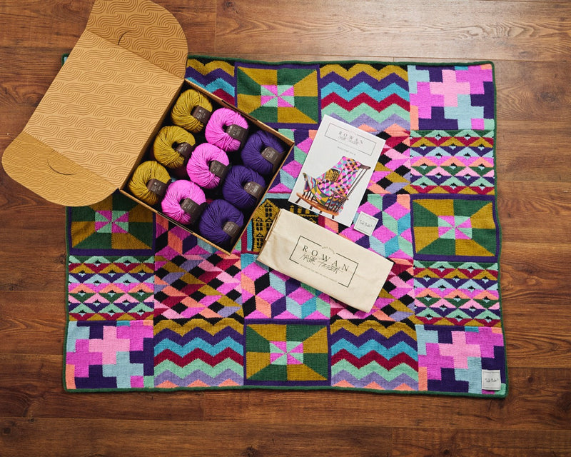 Rowan Yarn's Signature Squares Blanket Official Knit Along Bundle