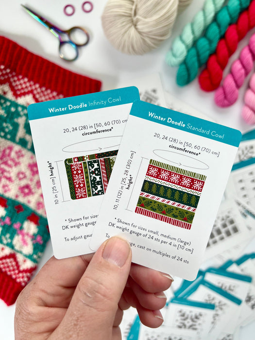 Doodle Card Deck - Winter Theme by PACIFIC KNIT CO.