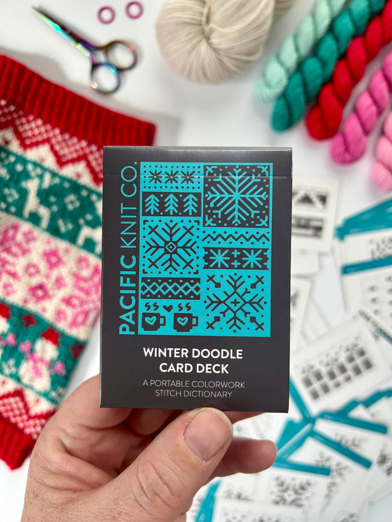 Doodle-Kartenspiel – Winterthema von PACIFIC KNIT CO.