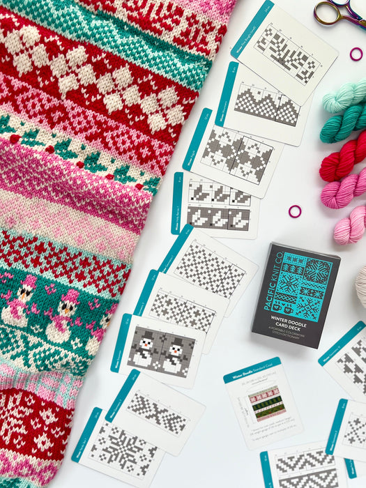 Doodle Card Deck - Winter Theme by PACIFIC KNIT CO.