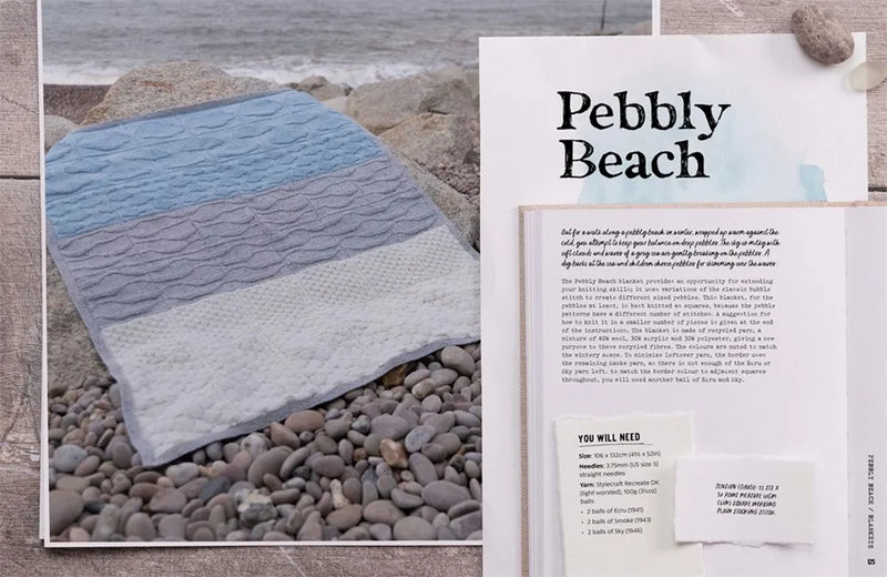 Kunsten at strikke landskab: Begynderstrikkemønstre til skræddersyede tæpper af Anne Le Brocq