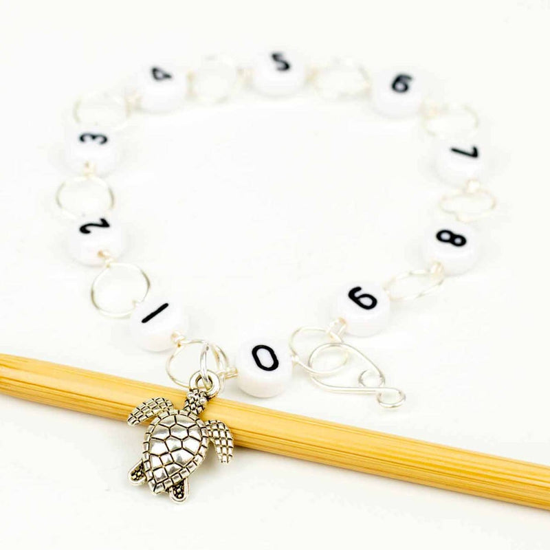 Tiny Sea Turtle - Knitting Row Counter (Circle Chain) by Twice Sheared Sheep