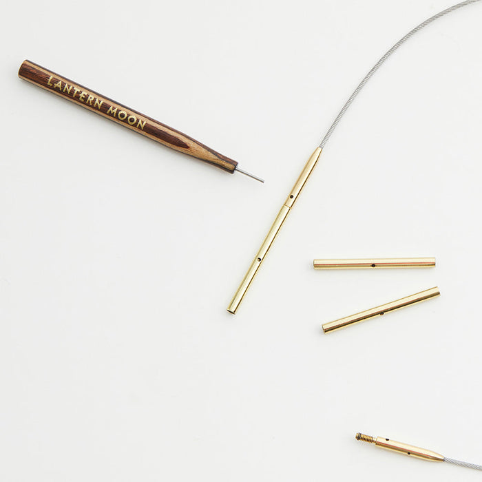 Lantern Moon Cord Connectors 24K Gold Finish