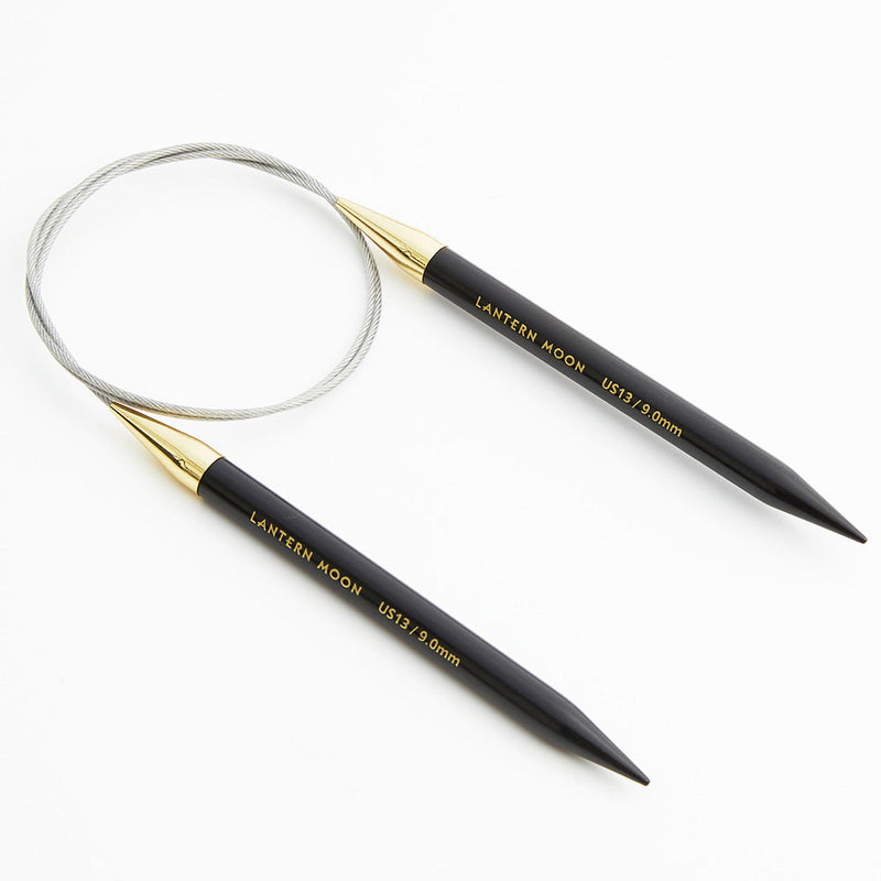Lantern Moon Destiny 16" Ebony Fixed Circular Knitting Needles