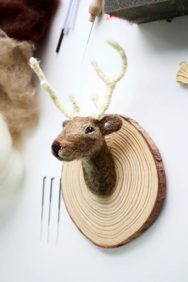 Oh Hirsch! Gefilzte Taxidermie - Nadelfilz-Set