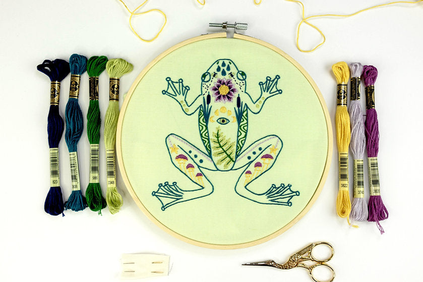 Embroidery Kit - Frog