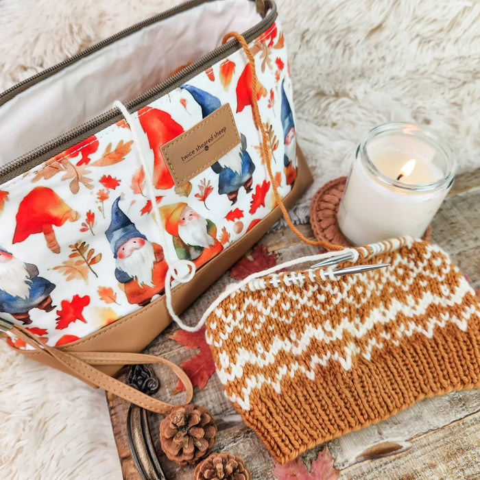 Gnome Friends Trinity Bag – Medium Zippered Project Bag