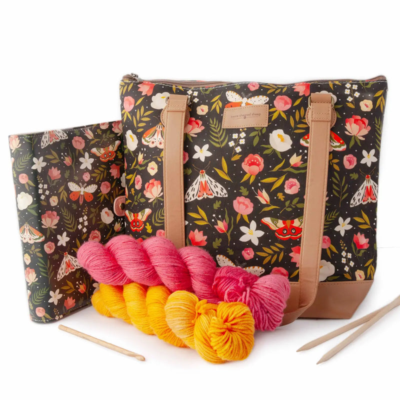 Night Forest Mega Trinity Bag – Large Zippered Knitting Project Bag