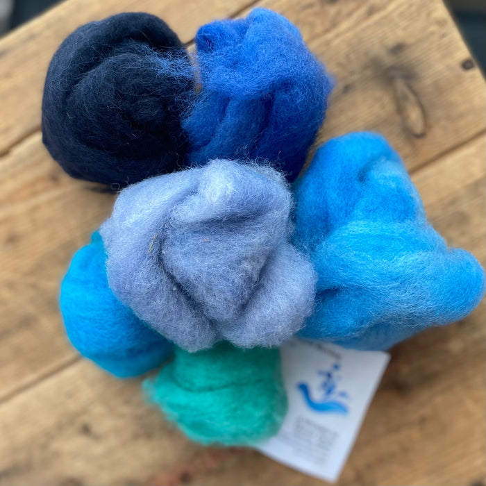 Hand Dyed Roving from A Wrinkle in Time Farm