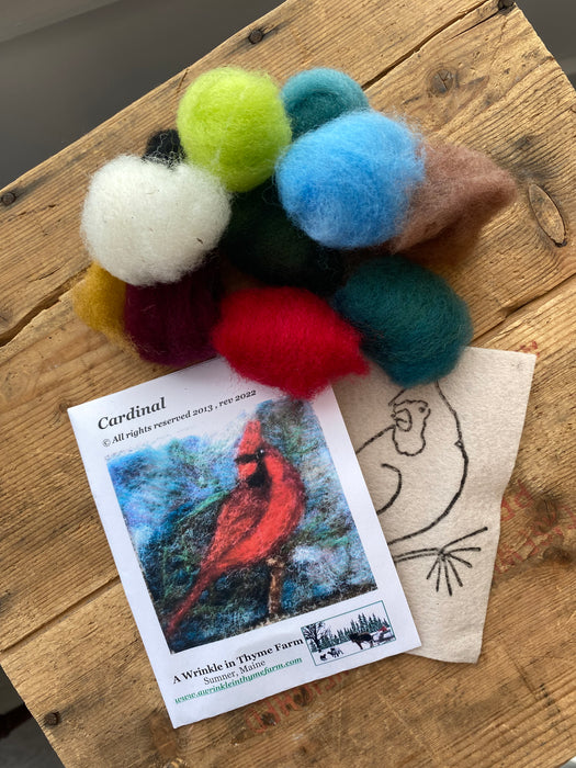 Needle Felting Kit from A Wrinkle in Thyme Farm