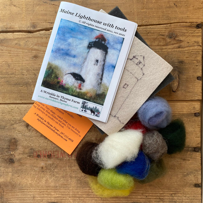 Needle Felting Kit w/ Tools from A Wrinkle in Thyme Farm