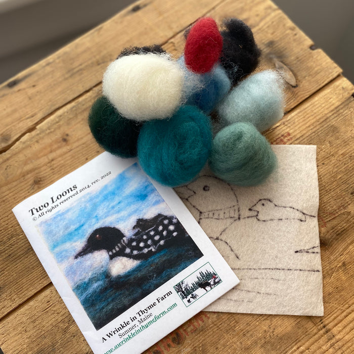 Needle Felting Kit from A Wrinkle in Thyme Farm