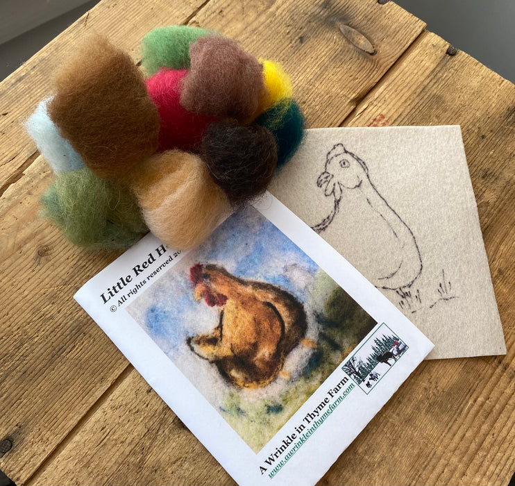 Needle Felting Kit from A Wrinkle in Thyme Farm