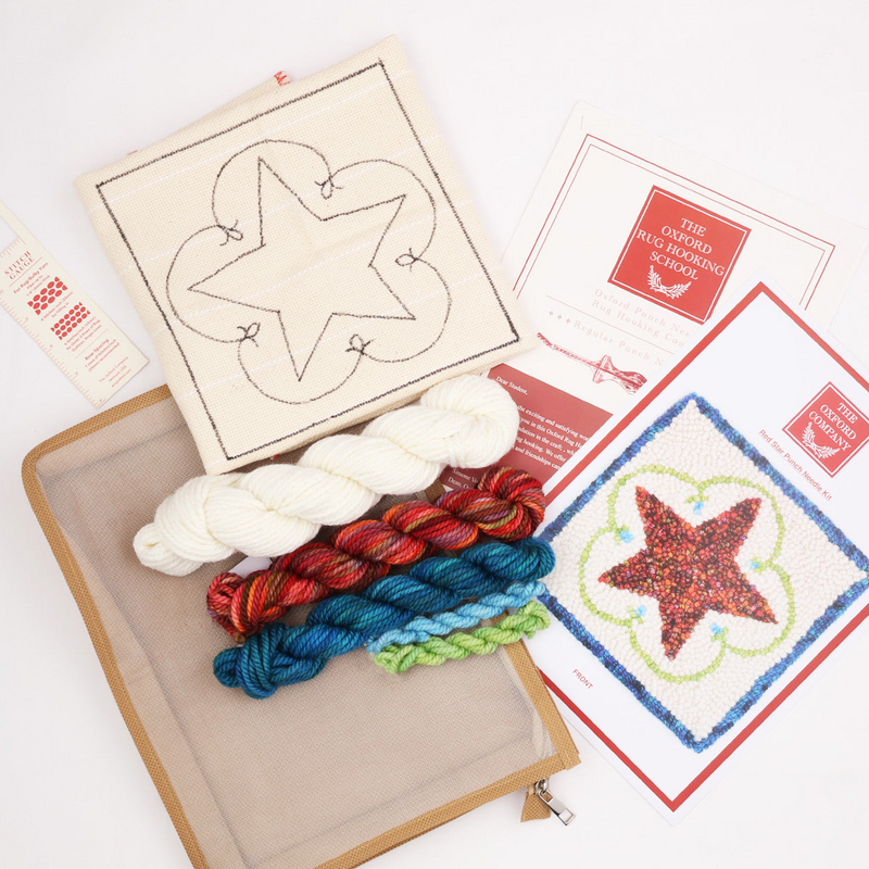 Oxford Punch Needle Kit - Star - Red
