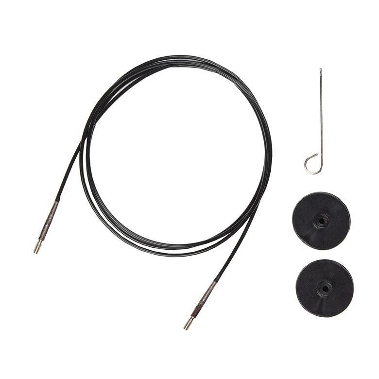 Lykke Schwarzes austauschbares Drehkabel [5" IC-Spitzen]