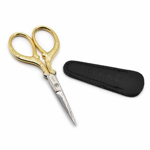 Lykke Embroidery Scissors - 24K Gold Plated - 3.75 Inch