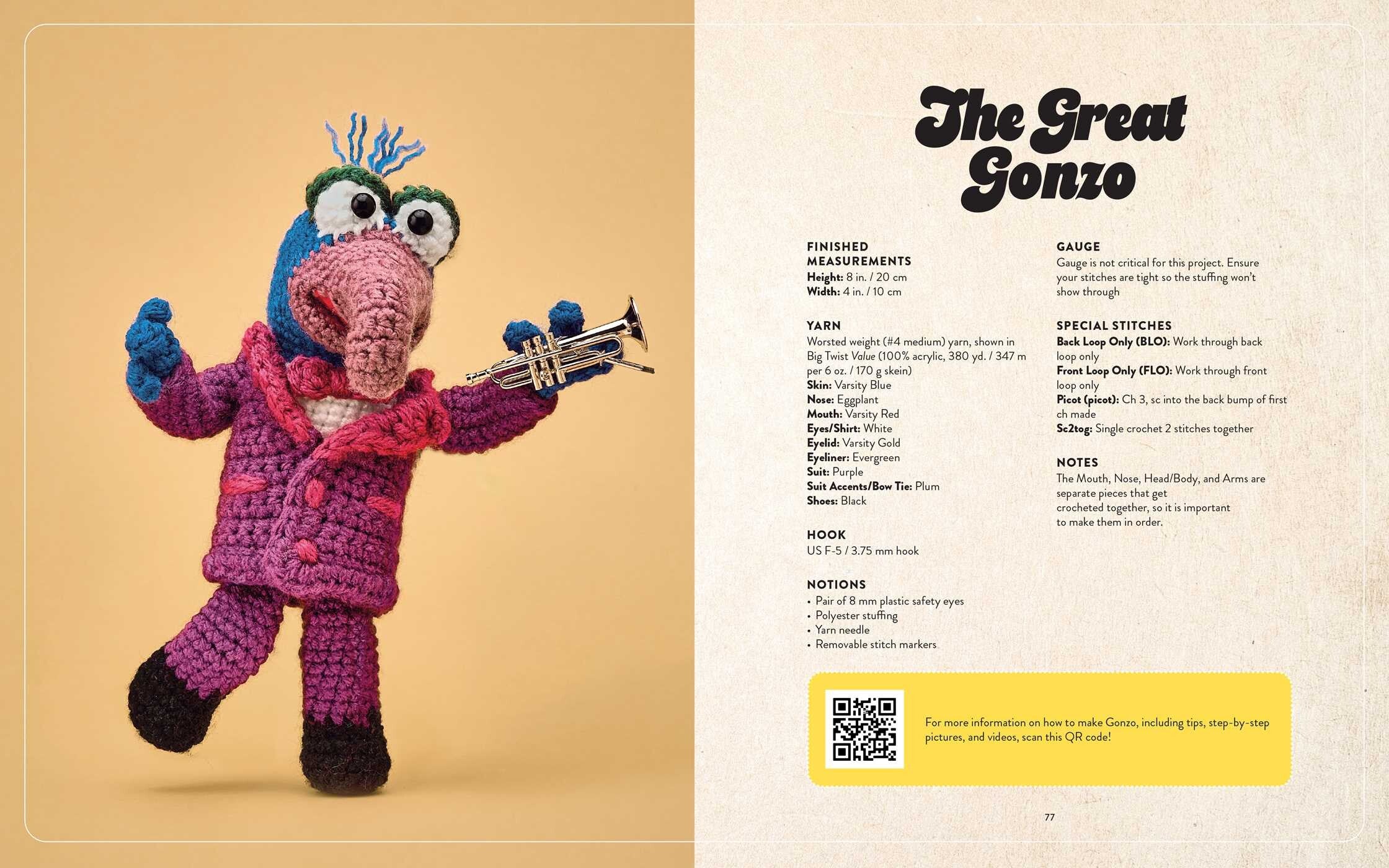The Muppets Official Crochet Amigurumi by Drew Hill — Cashmere Goat