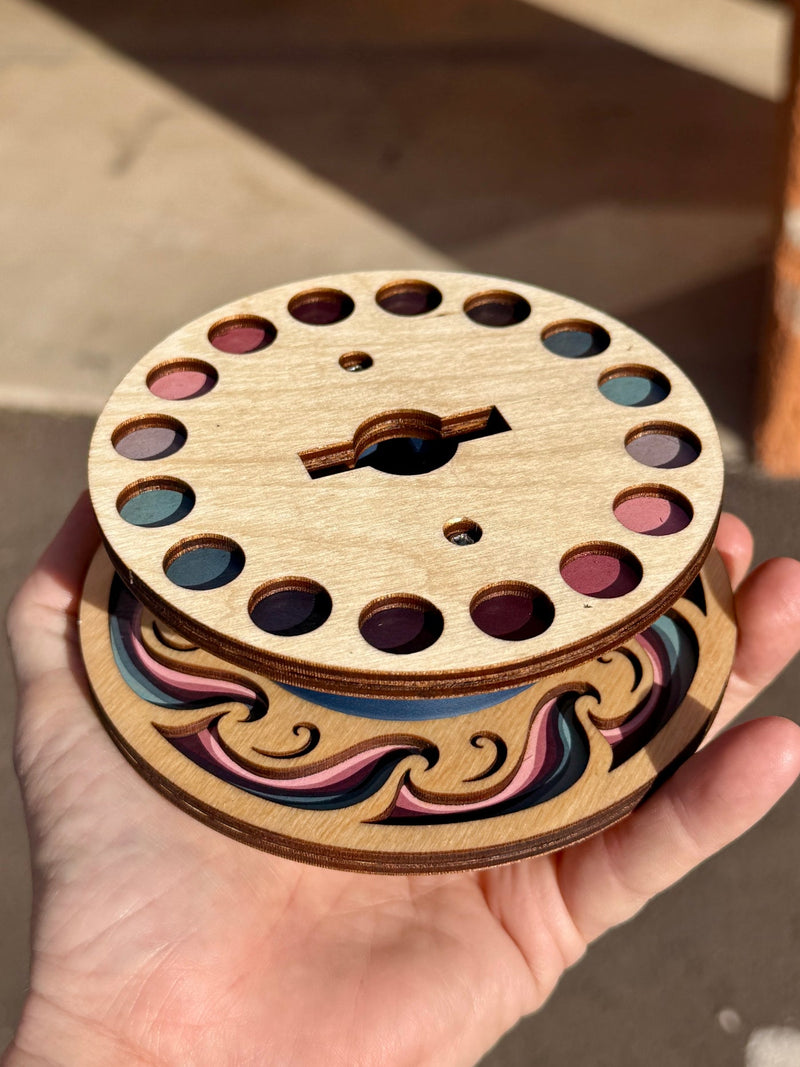 The Whirl - Mini Minder Yarn Spinner Accessory by Lemonwood