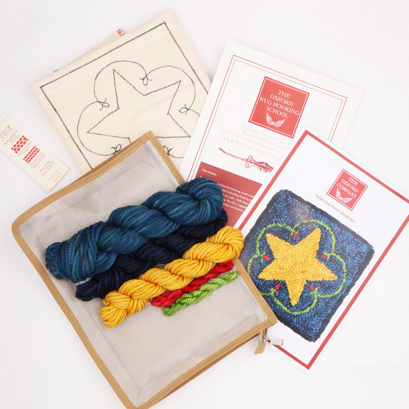 Oxford Punch Needle Kit - Star - Yellow