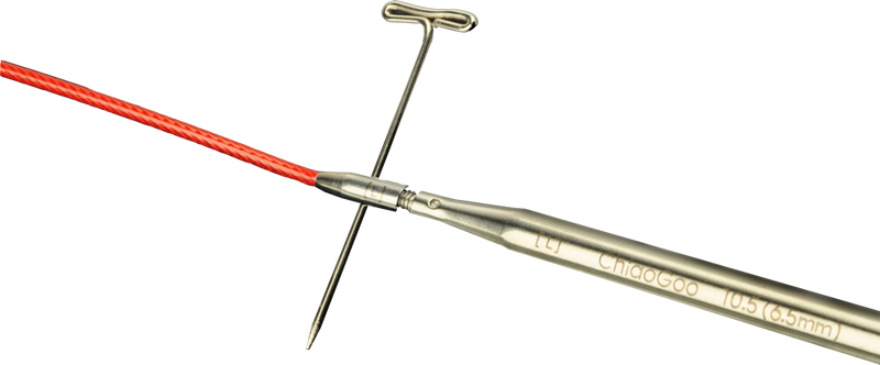 ChiaoGoo 4” Red Lace Twist Interchangeable Needle Tip