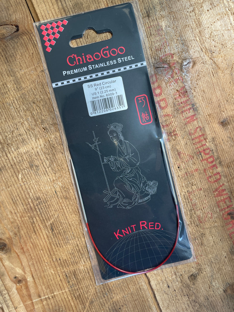 ChiaoGoo 9" SS Red Circular