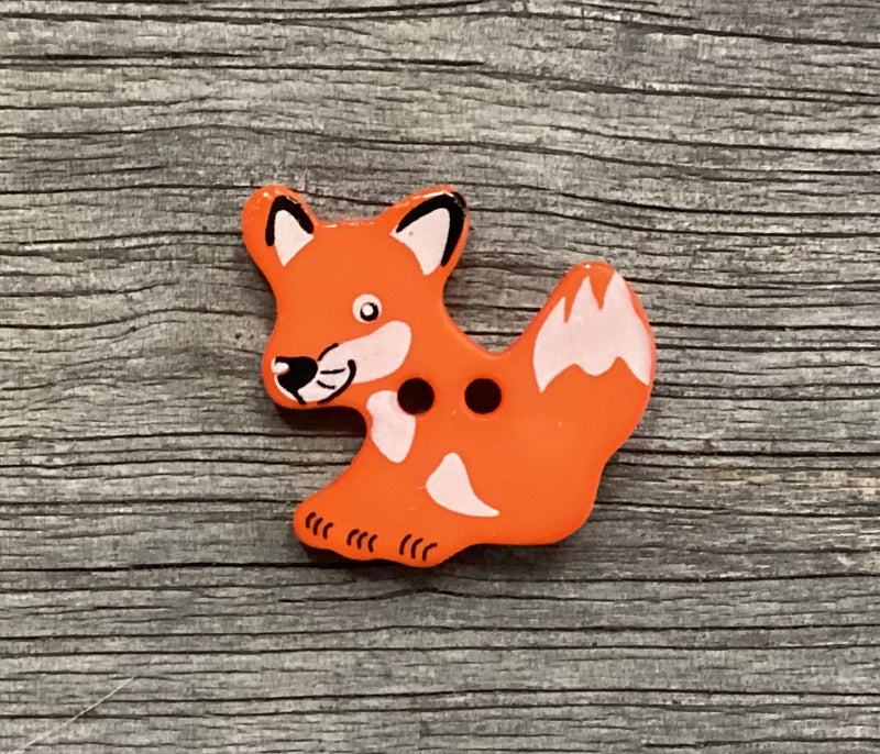 Fox Button 1 Inch 330877