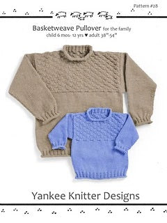 Basketweave Pullover Pattern from Yankee Knitter