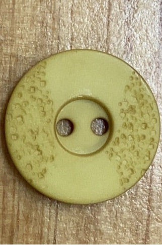 318859 Yellow Round Polyamide Button 20mm