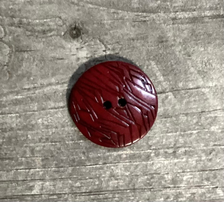Scarlet Red Button 3/4 Inch 342036