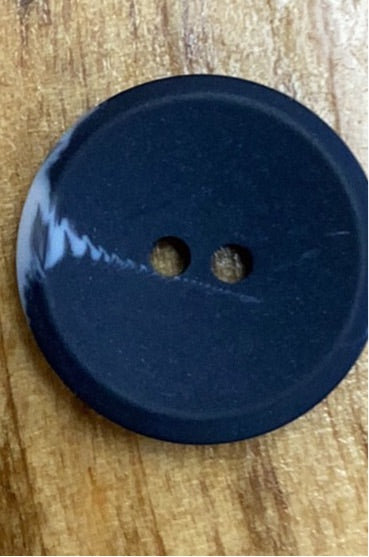 300698 Round Black Polyester Button 23mm