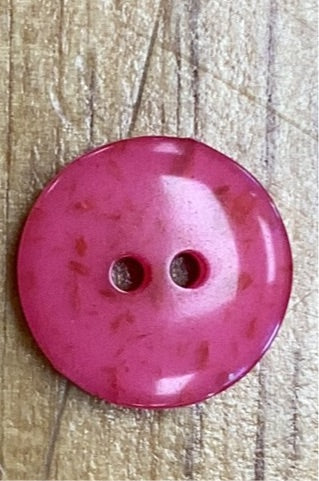 313010 Round Pink Polyester Button 18mm