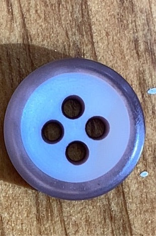310583 Runder brauner Polyamidknopf 18 mm