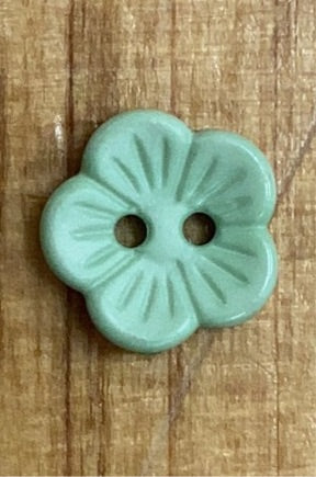 213401 Green Flower Polyamide Button 20mm