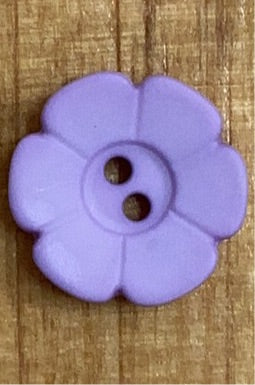 Light Lilac Daisy Button 5/8 Inch 112418 ^