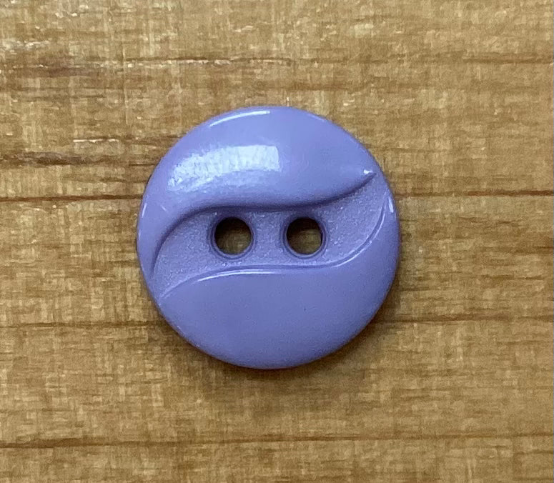 218710 Light Purple Round Polyamide Button 13mm